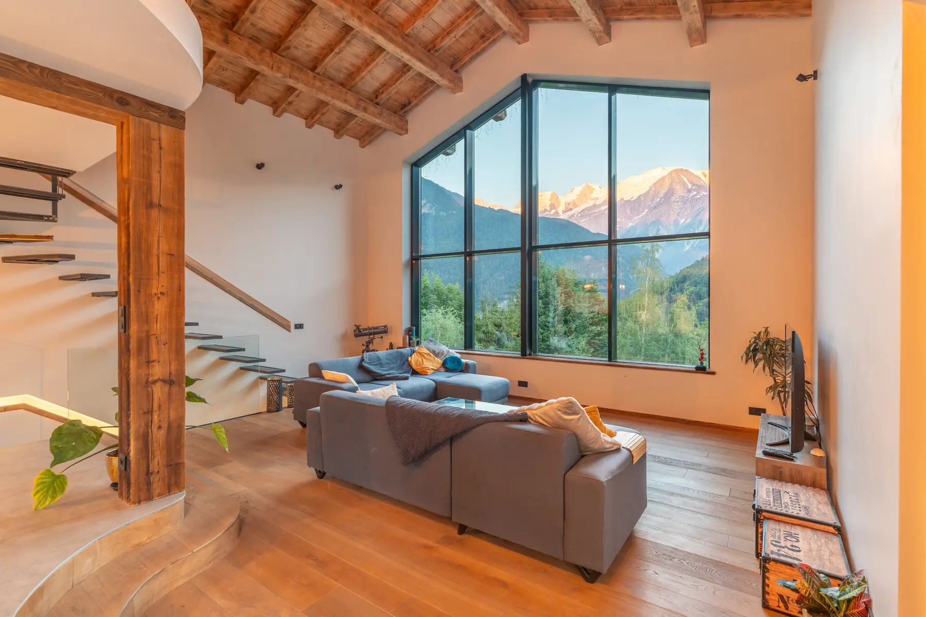 Chalet frente al Mont Blanc · Fotografía inmobiliaria · propiedad privada
